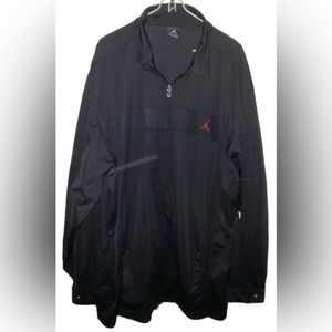 Jordan Black Track Jacket Red Jordan Logo Size XXL Menswear
